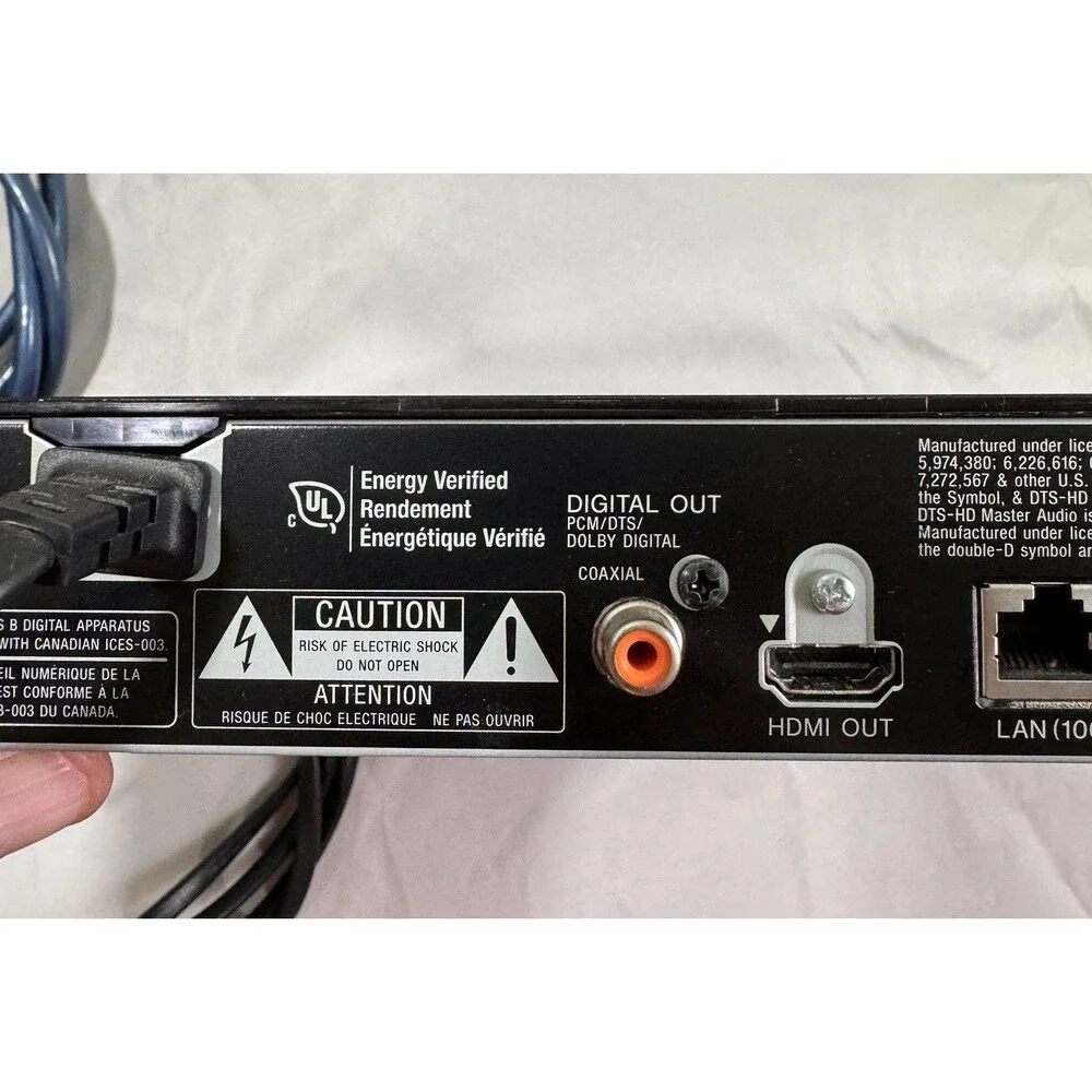 Sony BDP-S5100 DVD BluRay Disc Player Black No Remote Tested w/HDMI Cable